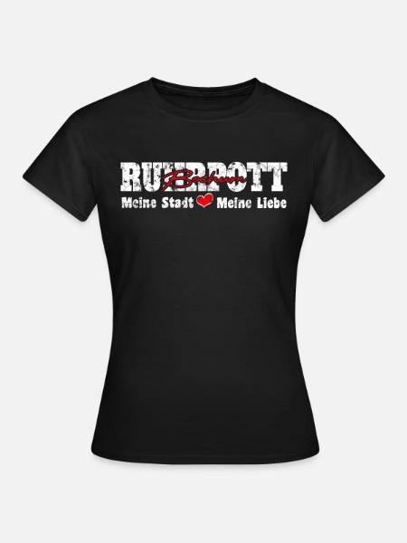Ruhrpott Bochum Meine Stadt meine Liebe Herz - Frauen T-Shirt - Schwarz