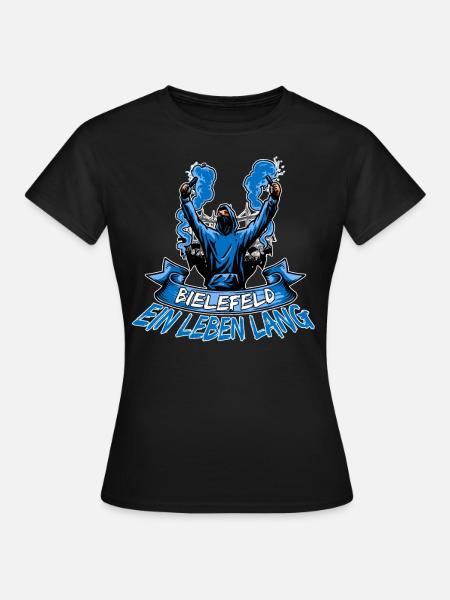 Bielefeld ein Leben lang - Frauen T-Shirt - Schwarz