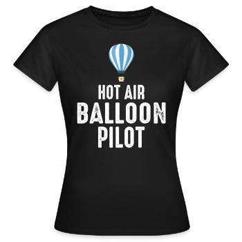 Montgolfière Montgolfière Pilote de montgolfière - T-shirt Femme - noir - Devant - AI Model Female 172 dark (172cm)