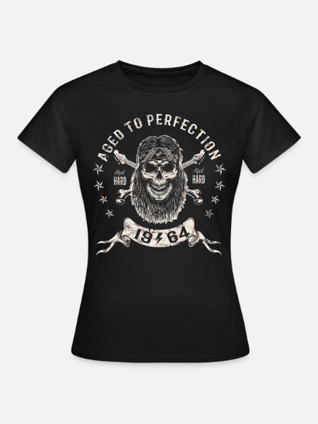 1964 Verjaardag Verouderd tot in de perfectie Keihard - Vrouwen T-shirt - zwart
