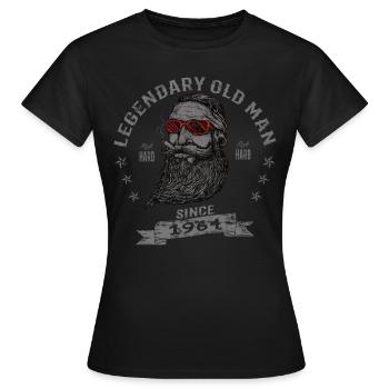 1964 Geburtstag Legendary Old Man - Frauen T-Shirt - Schwarz - Vorne - AI Model Female 172 dark (172cm)