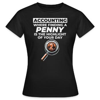 Buchhalter Buchhaltung Buchhaltung Finanzen Lustig - Frauen T-Shirt - Schwarz - Vorne - AI Model Female 172 dark (172cm)