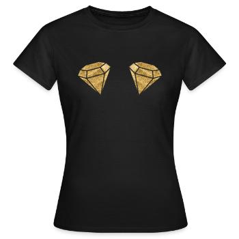 Carnival Diamond Bikini - Women's T-Shirt - black - Front - AI Model Female 172 dark (172cm)