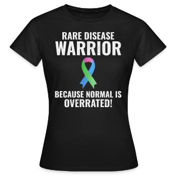 Rare Disease Warrior renforce la sensibilisation - T-shirt Femme - noir - Devant - AI Model Female 172 dark (172cm)