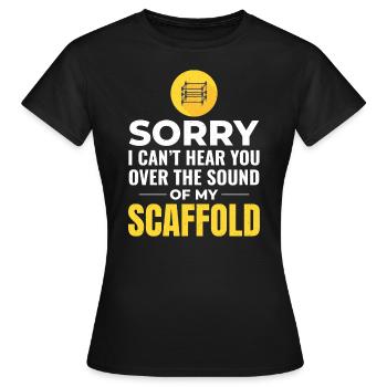 Scaffolder Scaffold Builder Scaffolding Platform - Women's T-Shirt - black - Front - AI Model Female 172 dark (172cm)