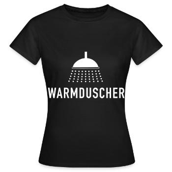 Warm shower - Women's T-Shirt - black - Front - AI Model Female 172 dark (172cm)