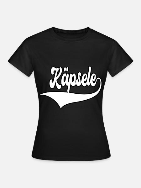 Käpsele für Schwabe Stuttgarter - Frauen T-Shirt - Schwarz