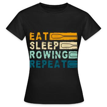 Rudern Wasser Steuermann - Frauen T-Shirt - Schwarz - Vorne - AI Model Female 172 dark (172cm)