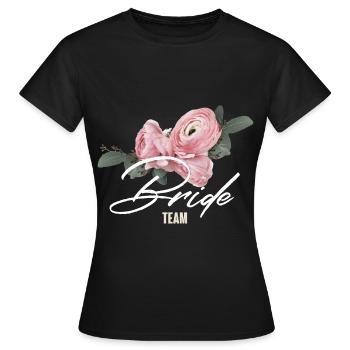 Team Braut - Frauen T-Shirt - Schwarz - Vorne - AI Model Female 172 dark (172cm)