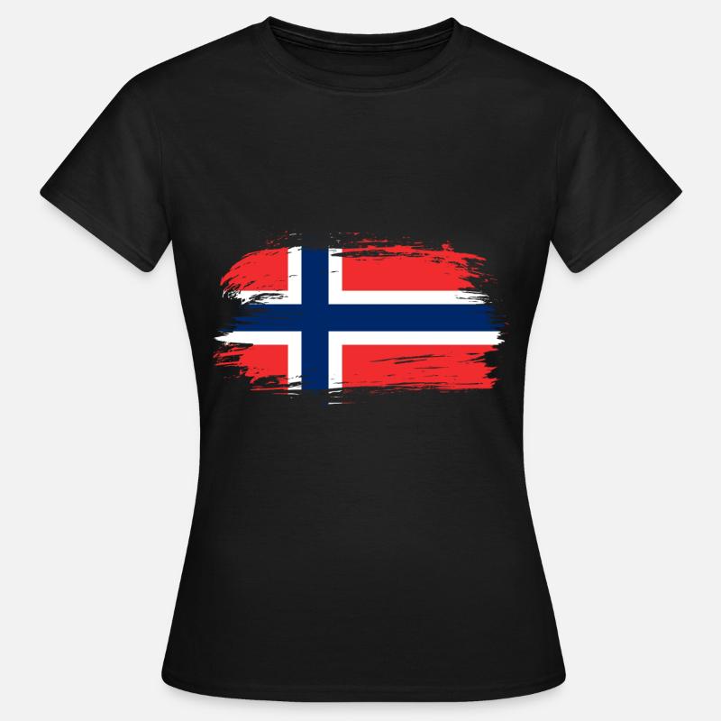 Norway Flag - Women's T-Shirt - black