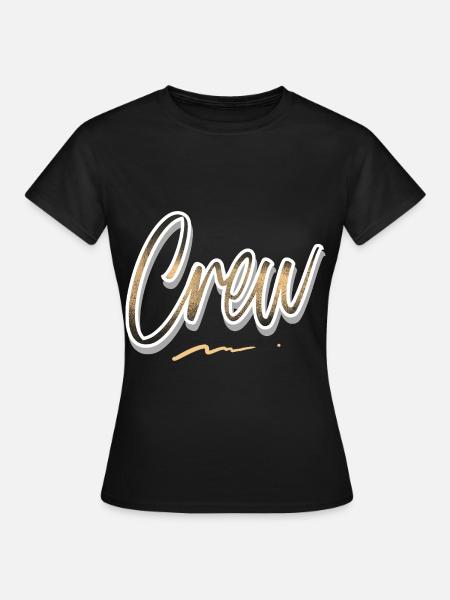 Crew - Frauen T-Shirt - Schwarz