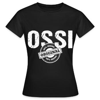 Ossi Original Ostdeutschland DDR Kind - Frauen T-Shirt - Schwarz - Vorne - AI Model Female 172 dark (172cm)