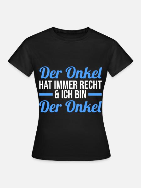 Patenonkel Pate Onkel - Frauen T-Shirt - Schwarz