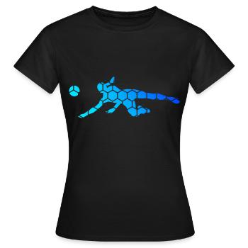 Joueuse de volley-ball volley-ball féminin - T-shirt Femme - noir - Devant - AI Model Female 172 dark (172cm)