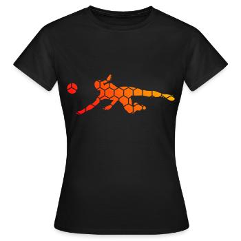 Volleyball Men's Volleyball Volleyball - Women's T-Shirt - black - Front - AI Model Female 172 dark (172cm)