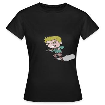 Soldat - T-shirt Femme - noir - Devant - AI Model Female 172 dark (172cm)