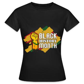 Black History Month Black History - Frauen T-Shirt - Schwarz - Vorne - AI Model Female 172 dark (172cm)