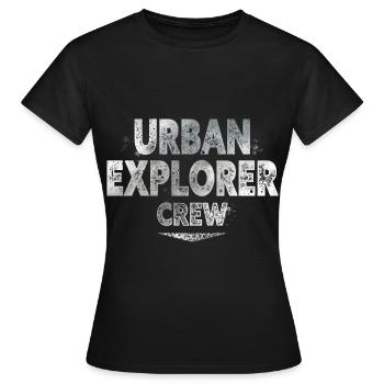 Explorateur urbain - T-shirt Femme - noir - Devant - AI Model Female 172 dark (172cm)