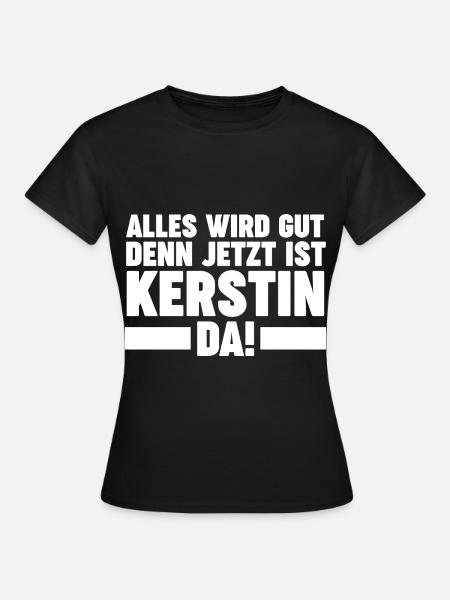 Kerstin - Frauen T-Shirt - Schwarz