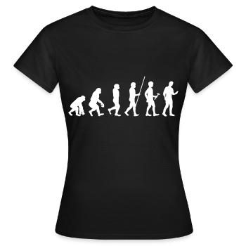 Evolution Smartphone Generation - Women's T-Shirt - black - Front - AI Model Female 172 dark (172cm)