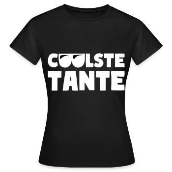 COOLEST AUNT - Women's T-Shirt - black - Front - AI Model Female 172 dark (172cm)