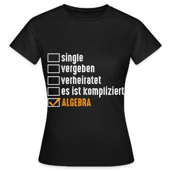 Mathematik Mathe Rechnen Algebra - Frauen T-Shirt - Schwarz - Vorne - AI Model Female 172 dark (172cm)