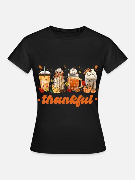 thankful - Frauen T-Shirt - Schwarz