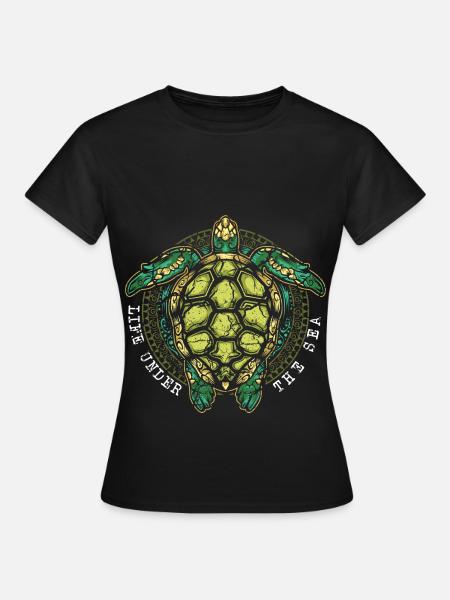 Schildkröte Schildkröten - Frauen T-Shirt - Schwarz