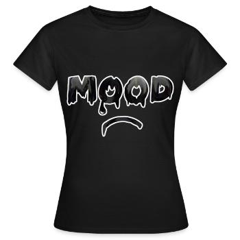 MOOD TRISTE SAD - Frauen T-Shirt - Schwarz - Vorne - AI Model Female 172 dark (172cm)