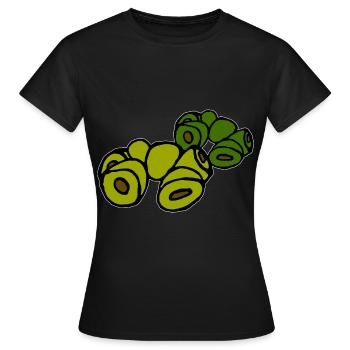 verschiedene Oliven - Frauen T-Shirt - Schwarz - Vorne - AI Model Female 172 dark (172cm)