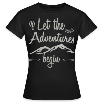 Voyage Voyage & Voyage Voyage d'aventure Lust Cadeau - T-shirt Femme - noir - Devant - AI Model Female 172 dark (172cm)