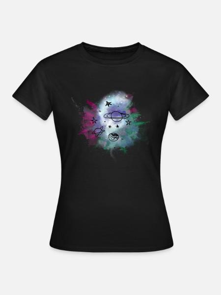 univers - T-shirt Femme - noir