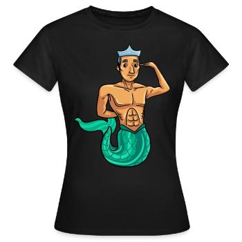 Sirène Sirène Security Sec Gift - T-shirt Femme - noir - Devant - AI Model Female 172 dark (172cm)