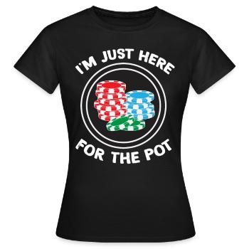 Poker Spieler Casino Texas Hold Em All In Geschenk - Frauen T-Shirt - Schwarz - Vorne - AI Model Female 172 dark (172cm)