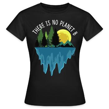 Recyclage Protection de l'environnement Cadeau Mondial Sauver l'environnement - T-shirt Femme - noir - Devant - AI Model Female 172 dark (172cm)