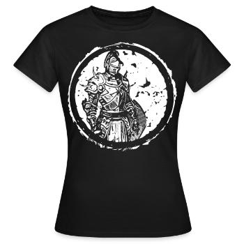 Ritter Knight Krieger Warrior 2reborn Circle - Frauen T-Shirt - Schwarz - Vorne - AI Model Female 172 dark (172cm)