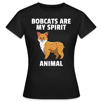 Luchs Wilder Süßer Lustiger Raubtier Geschenk - Frauen T-Shirt - Schwarz - Vorne - AI Model Female 172 dark (172cm)