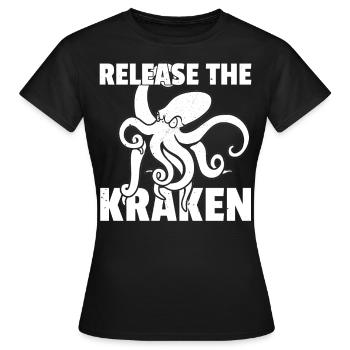 Pieuvre pieuvre pieuvre pieuvre - T-shirt Femme - noir - Devant - AI Model Female 172 dark (172cm)
