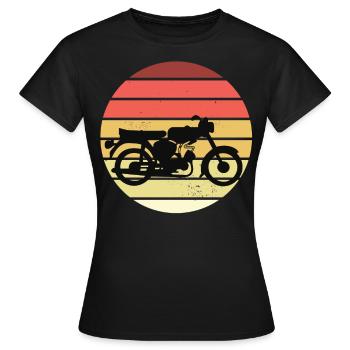 Simson fan rétro s51 gdr conception de cyclomoteur - T-shirt Femme - noir - Devant - AI Model Female 172 dark (172cm)