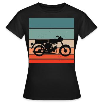 Simson fan rétro s51 gdr conception de cyclomoteur - T-shirt Femme - noir - Devant - AI Model Female 172 dark (172cm)