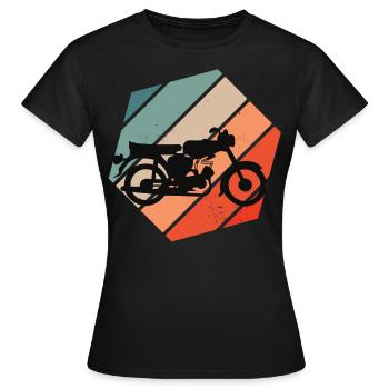 Simson fan rétro s51 gdr conception de cyclomoteur - T-shirt Femme - noir - Devant - AI Model Female 172 dark (172cm)