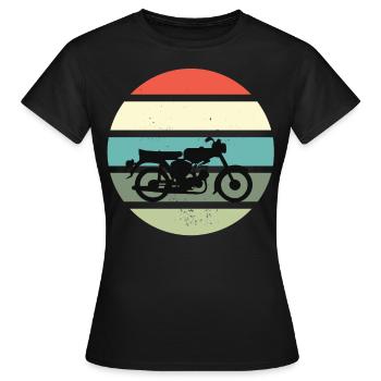 Simson fan rétro s51 gdr conception de cyclomoteur - T-shirt Femme - noir - Devant - AI Model Female 172 dark (172cm)