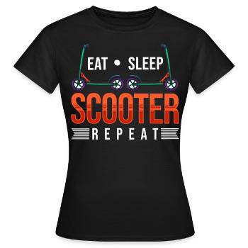 Scooter scooter scooter driver - Women's T-Shirt - black - Front - AI Model Female 172 dark (172cm)