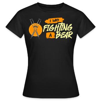 Broken leg broken bone broken leg fracture - Women's T-Shirt - black - Front - AI Model Female 172 dark (172cm)