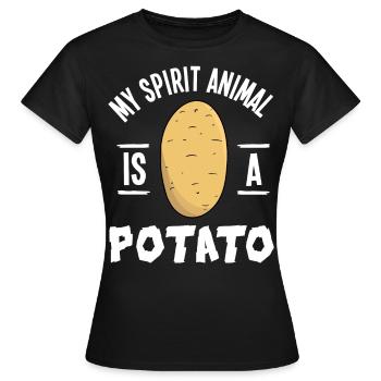 Potato Potatoes Potatoes Potatoes Pots Sweet Potato - Women's T-Shirt - black - Front - AI Model Female 172 dark (172cm)