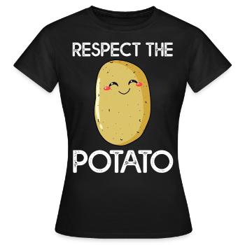 Potato Potatoes Potatoes Potatoes Pots Sweet Potato - Women's T-Shirt - black - Front - AI Model Female 172 dark (172cm)