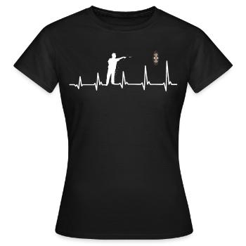 Fléchettes de fléchettes de fléchettes - T-shirt Femme - noir - Devant - AI Model Female 172 dark (172cm)