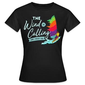 Planche à voile planche de surf planche à voile - T-shirt Femme - noir - Devant - AI Model Female 172 dark (172cm)