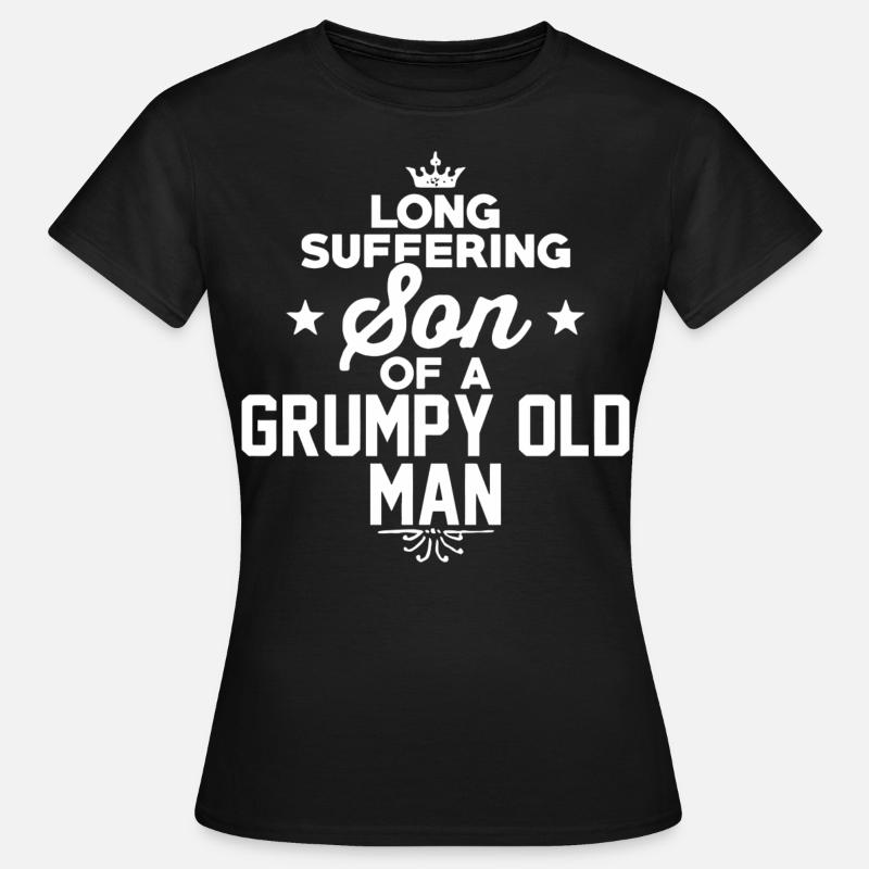 grumpy old man - Frauen T-Shirt - Schwarz