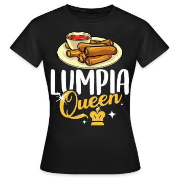 Lumpia Wraps Frühlingsrolle Shanghai Filipino - Frauen T-Shirt - Schwarz - Vorne - AI Model Female 172 dark (172cm)